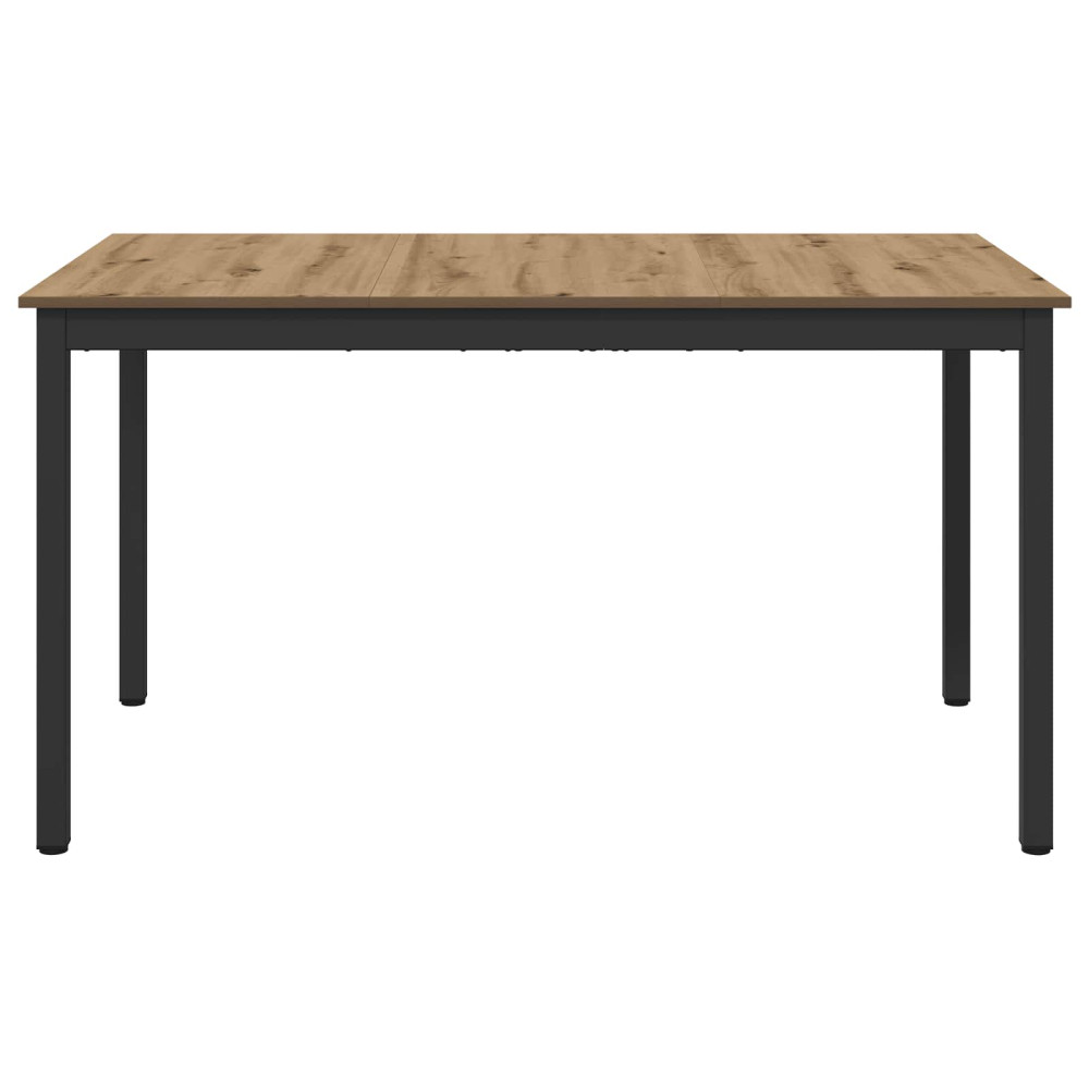 Produktbild för Matbord 140 x 80 x 75 cm METALL