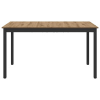 Produktbild för Matbord 140 x 80 x 75 cm METALL