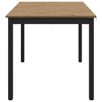 Produktbild för Matbord 140 x 80 x 75 cm METALL