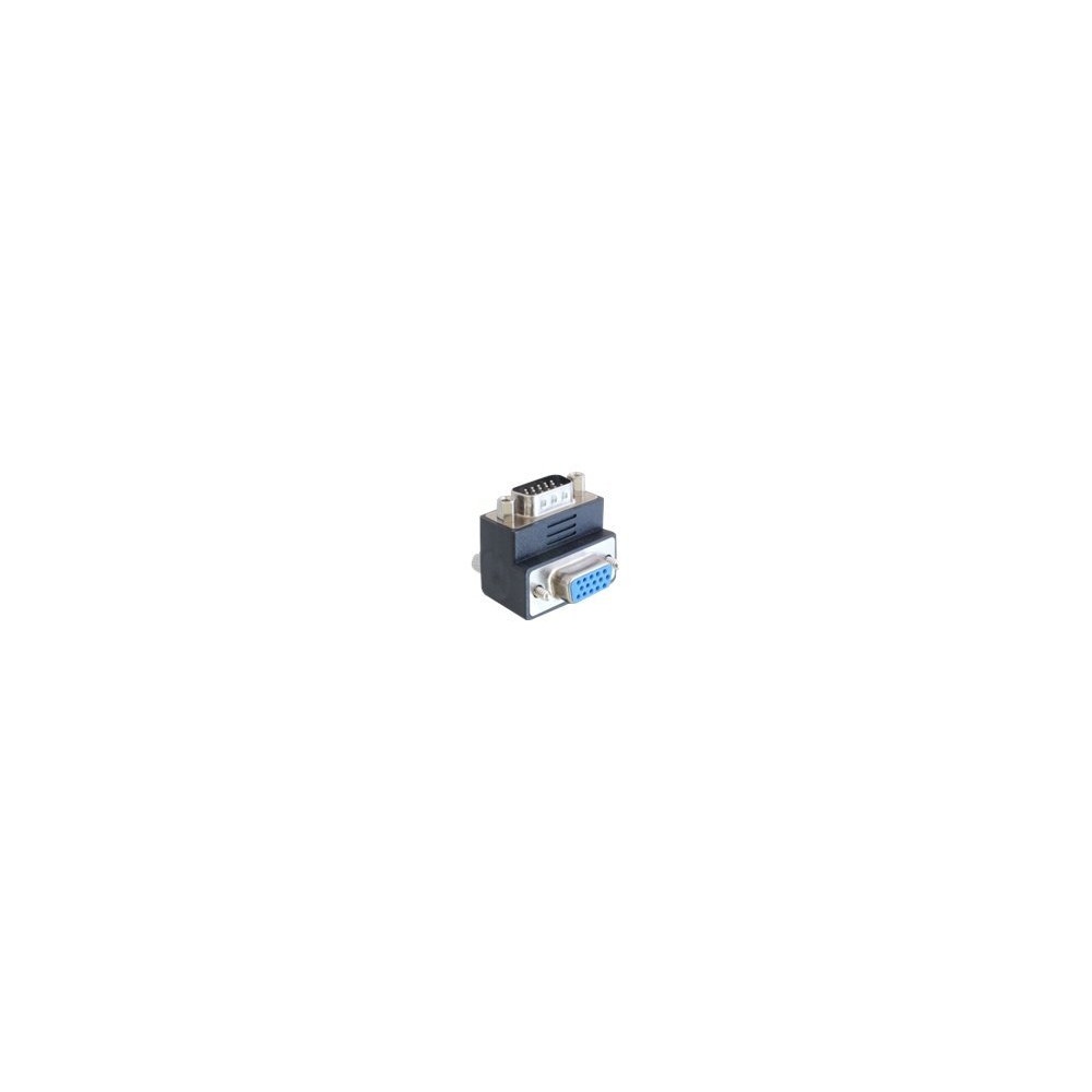 Produktbild för Delock Adapter VGA male / female 90° angled - VGA-adapter