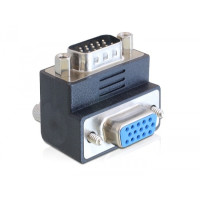 Produktbild för Delock Adapter VGA male / female 90° angled - VGA-adapter