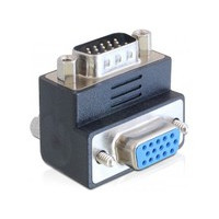 Produktbild för Delock Adapter VGA male / female 90° angled - VGA-adapter