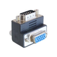 Produktbild för Delock Adapter VGA male / female 90° angled - VGA-adapter