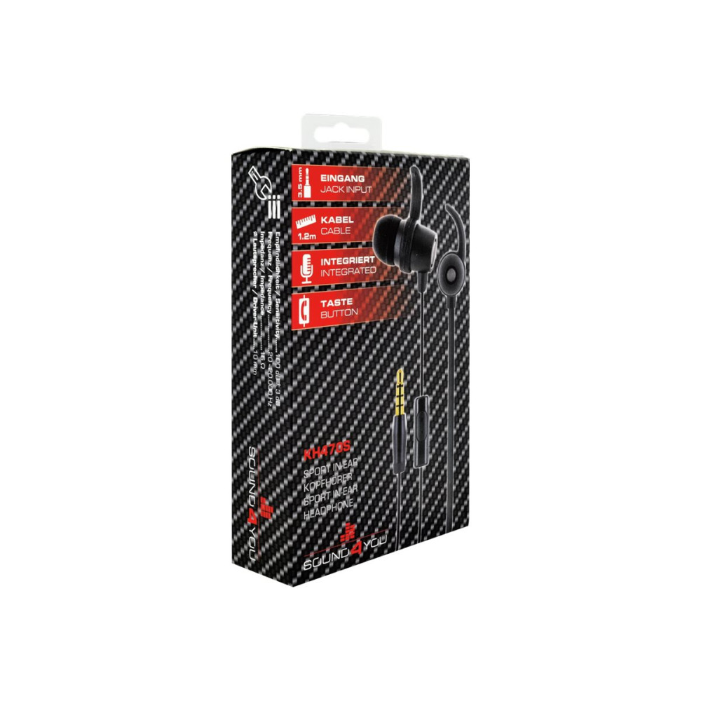 Produktbild för Schwaiger SOUND4YOU KH470S 513 - hörlurar med mikrofon