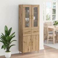 Produktbild för Skåp med låda 2 pcs Artisan Ek Konstruerat trä