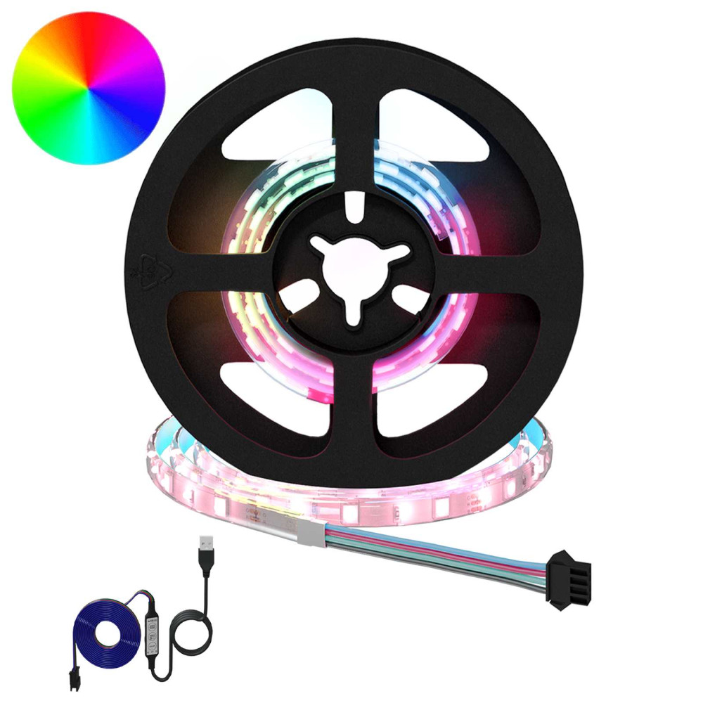 Produktbild för LED Band 2 pcs Svart och Transparent 350 mm Koppar och plast