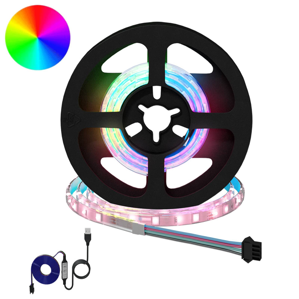 Produktbild för LED Band 2 pcs Svart och Transparent 400 mm Koppar och plast