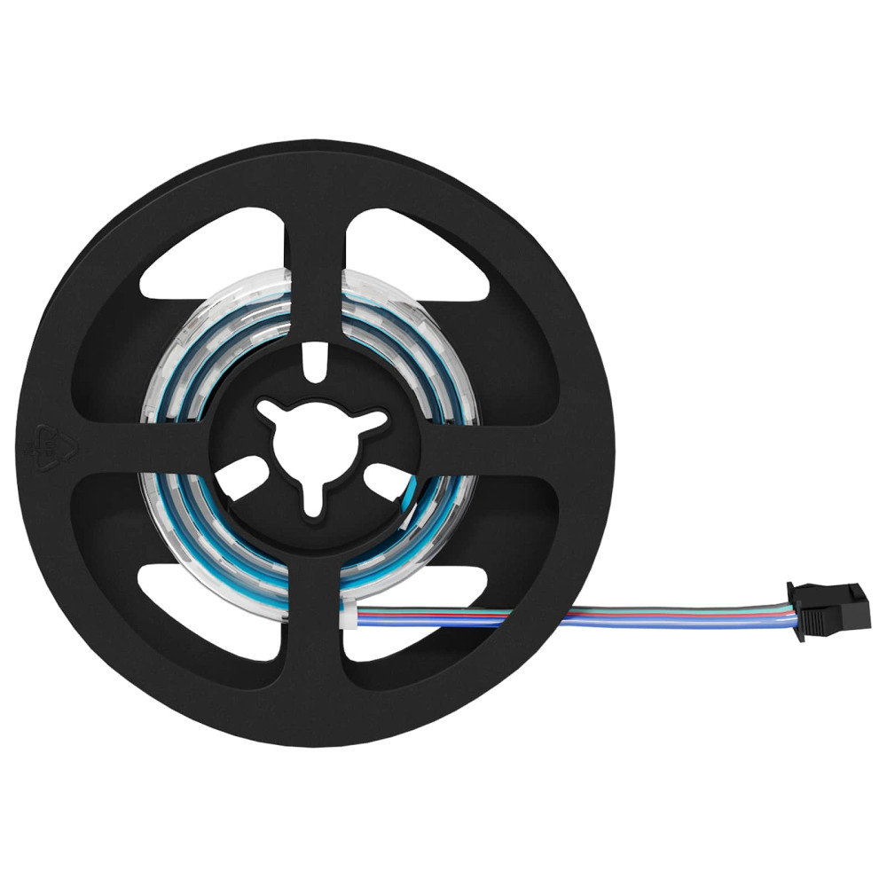 Produktbild för LED Band 2 pcs Svart och Transparent 400 mm Koppar och plast