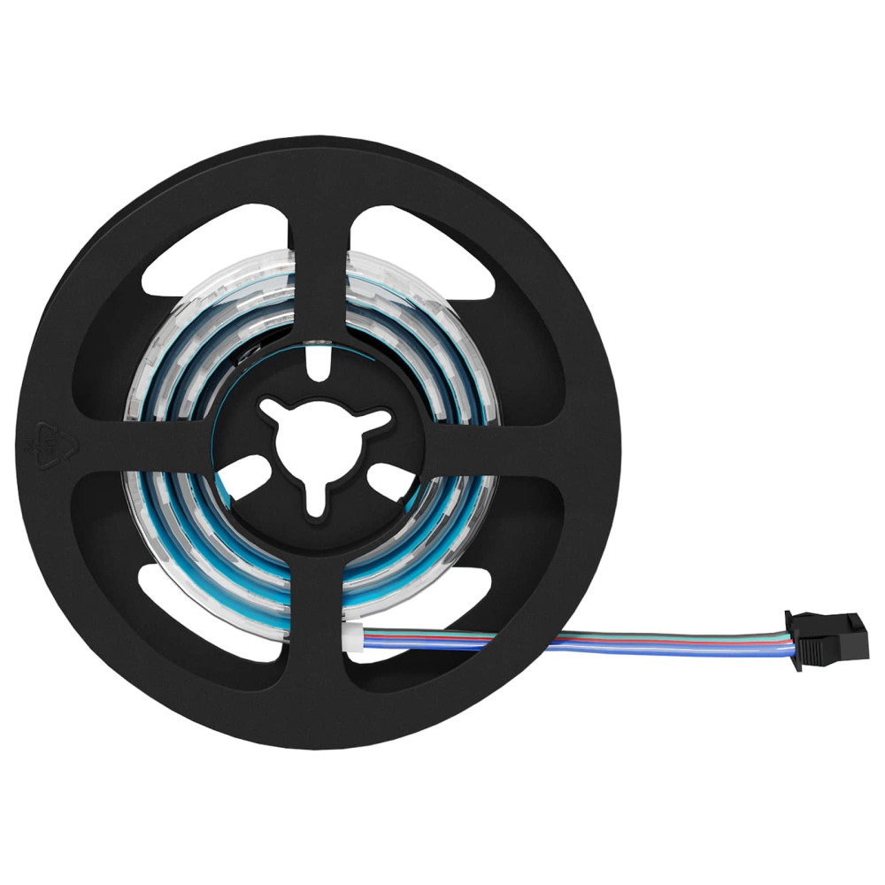 Produktbild för LED Band 2 pcs Svart och Transparent 550 mm Koppar och plast