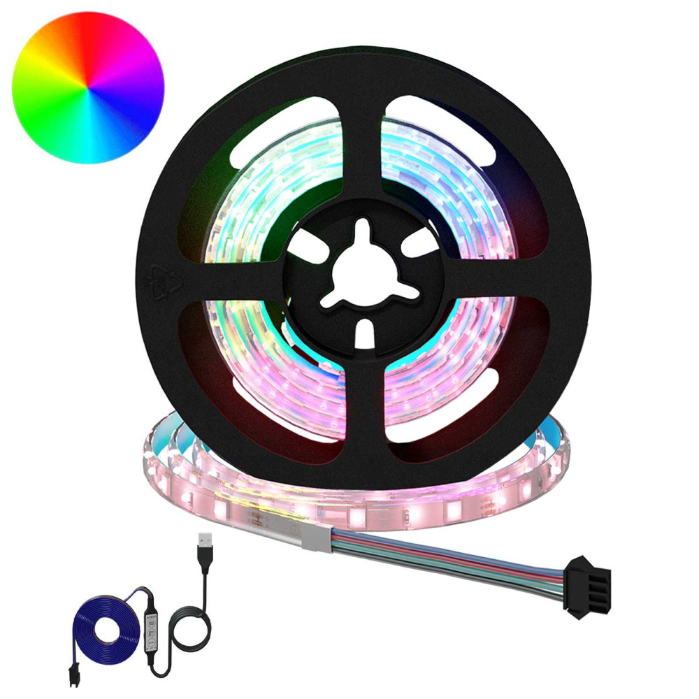 Produktbild för LED Band 2 pcs Svart och Transparent 750 mm Koppar och plast