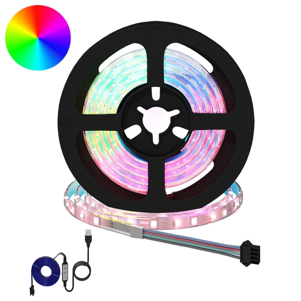 Produktbild för LED Band 2 pcs Svart och Transparent 900 mm Koppar och plast