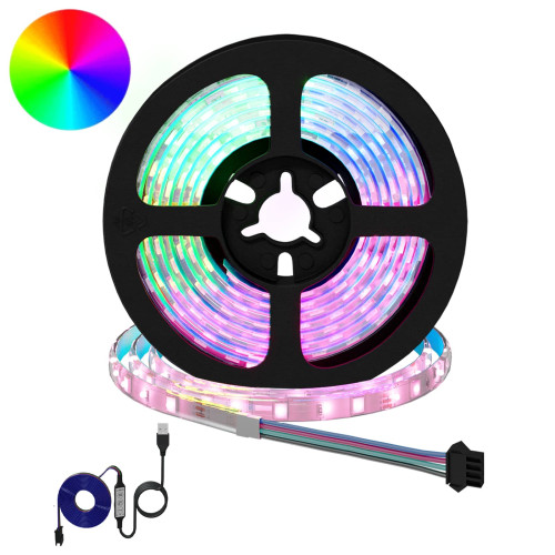 vidaXL LED Band 2 pcs Svart och Transparent 1700 mm Koppar och plast