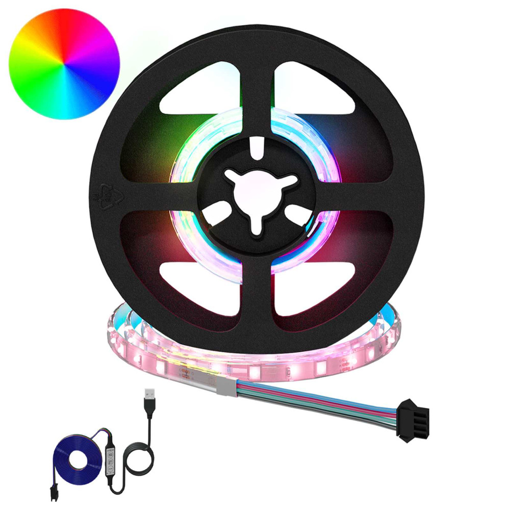 Produktbild för LED Band 2 pcs Svart och Transparent 250 mm Koppar och plast
