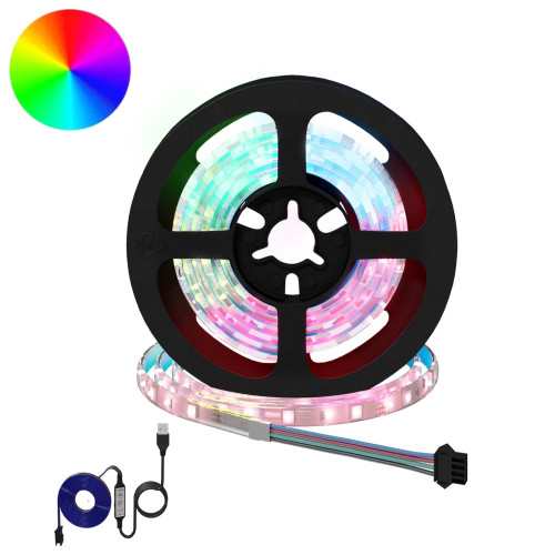 vidaXL LED Band 2 pcs Svart och Transparent 1000 mm Koppar och plast