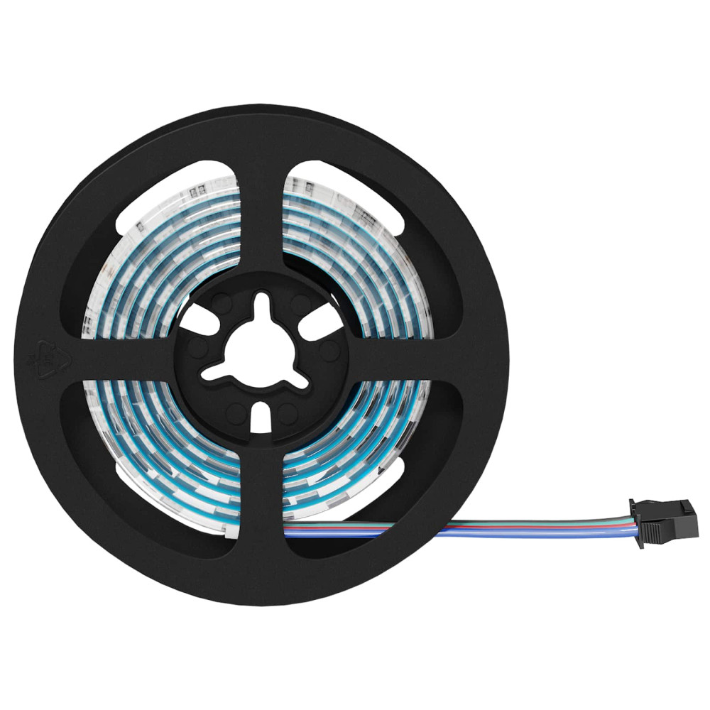 Produktbild för LED Band 2 pcs Svart och Transparent 1000 mm Koppar och plast