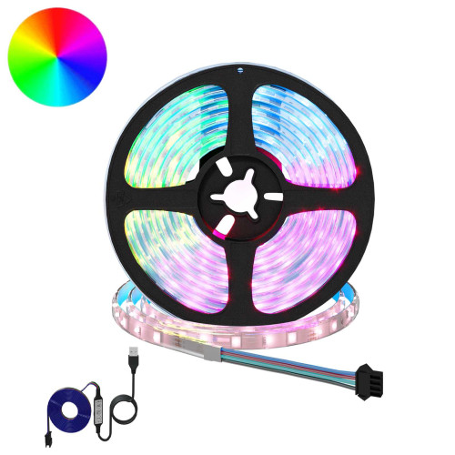 vidaXL LED Band 2 pcs Svart och Transparent 3000 mm Koppar och plast