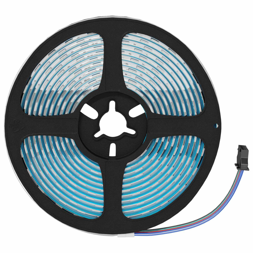 Produktbild för LED Band 2 pcs Svart och Transparent 3000 mm Koppar och plast