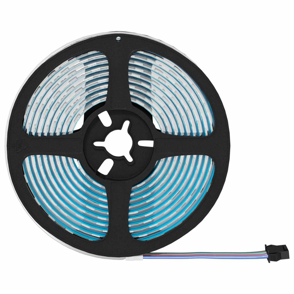 Produktbild för LED Band 2 pcs Svart och Transparent 4000 mm Koppar och plast