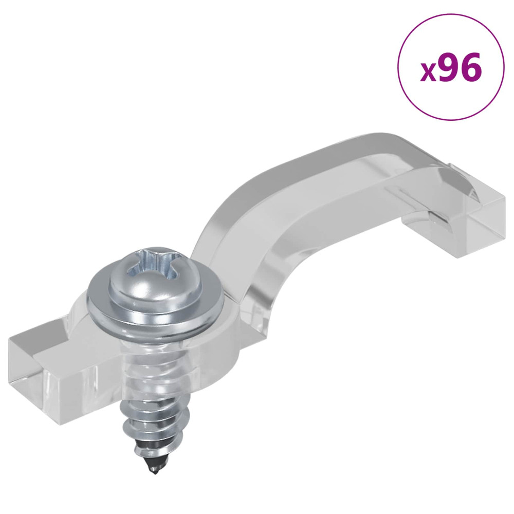 Produktbild för LED Band 2 pcs Svart och Transparent 4700 mm Koppar och plast