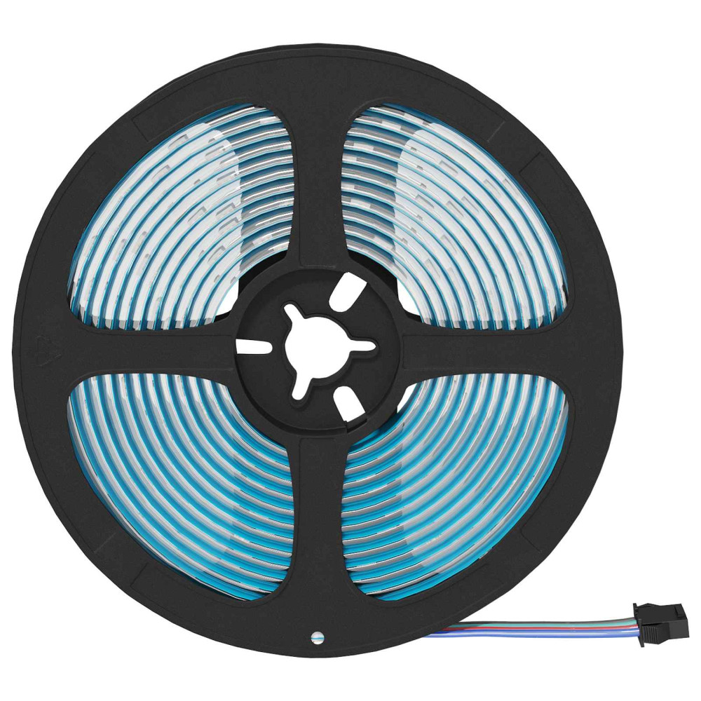 Produktbild för LED Band 2 pcs Svart och Transparent 5100 mm Koppar och plast