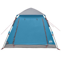 Produktbild för Snabbtält med regnskydd för 3 personer Blå 205 x 205 x 143 cm