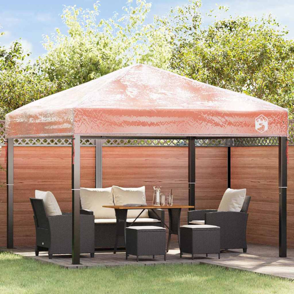 Produktbild för Gazebo överdrag ersättning 300 x 300 x 26 cm Transparent PVC
