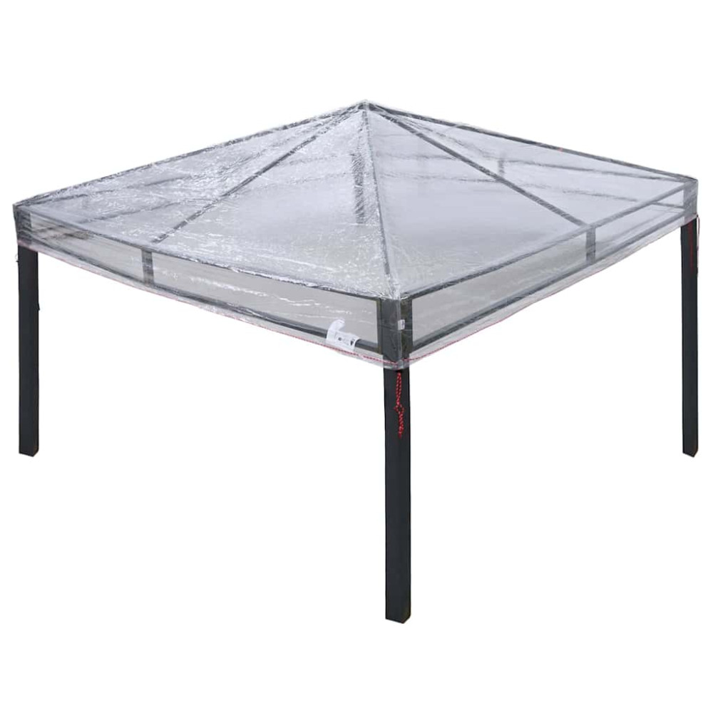 Produktbild för Gazebo överdrag ersättning 300 x 300 x 26 cm Transparent PVC