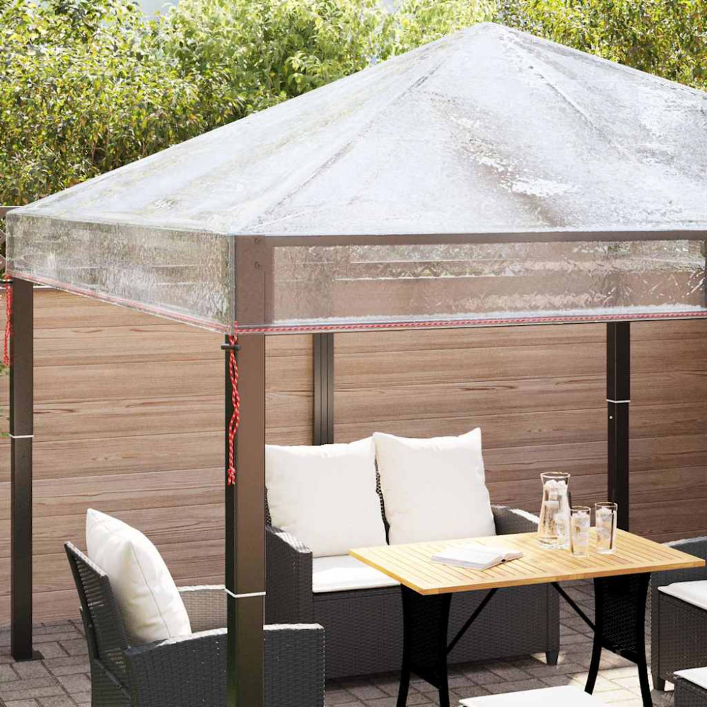 Produktbild för Gazebo överdrag ersättning 300 x 300 x 26 cm Transparent PVC