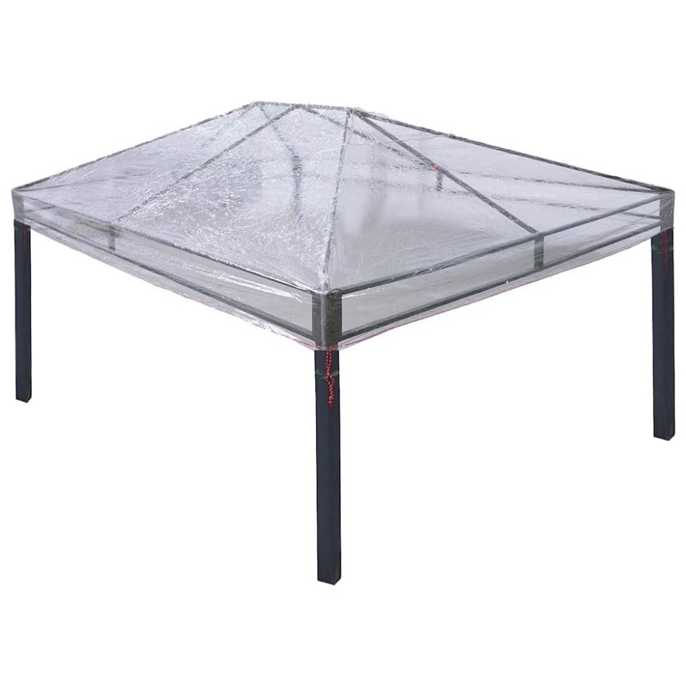 Produktbild för Gazebo överdrag ersättning Transparent 400 x 300 x 32 cm PVC