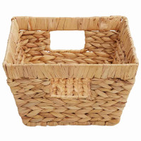 Produktbild för Förvaringskorgar 2 pcs Naturfärg 38 x 28 x 15 cm Vattenhyacint