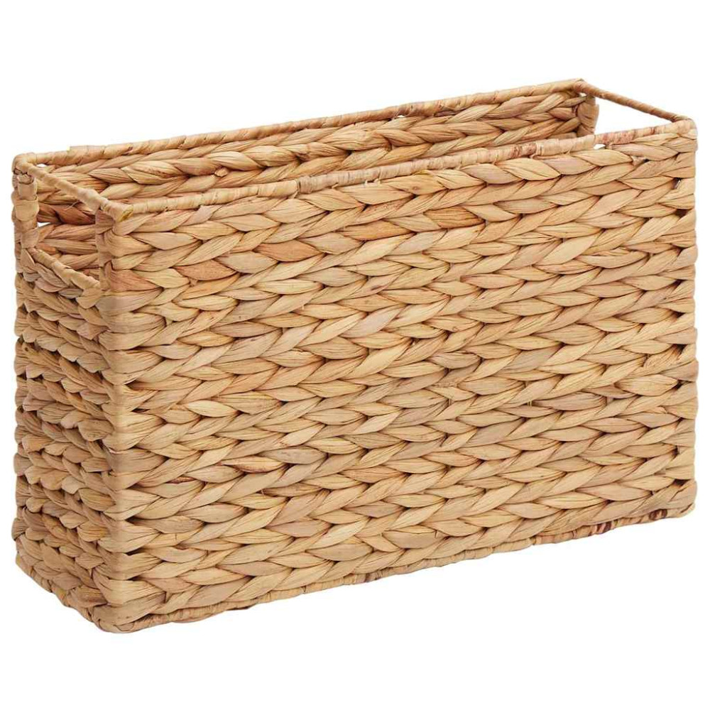 Produktbild för Tidningkorgar 2 pcs Naturfärg 39 x 14 x 25 cm Vattenhyacint