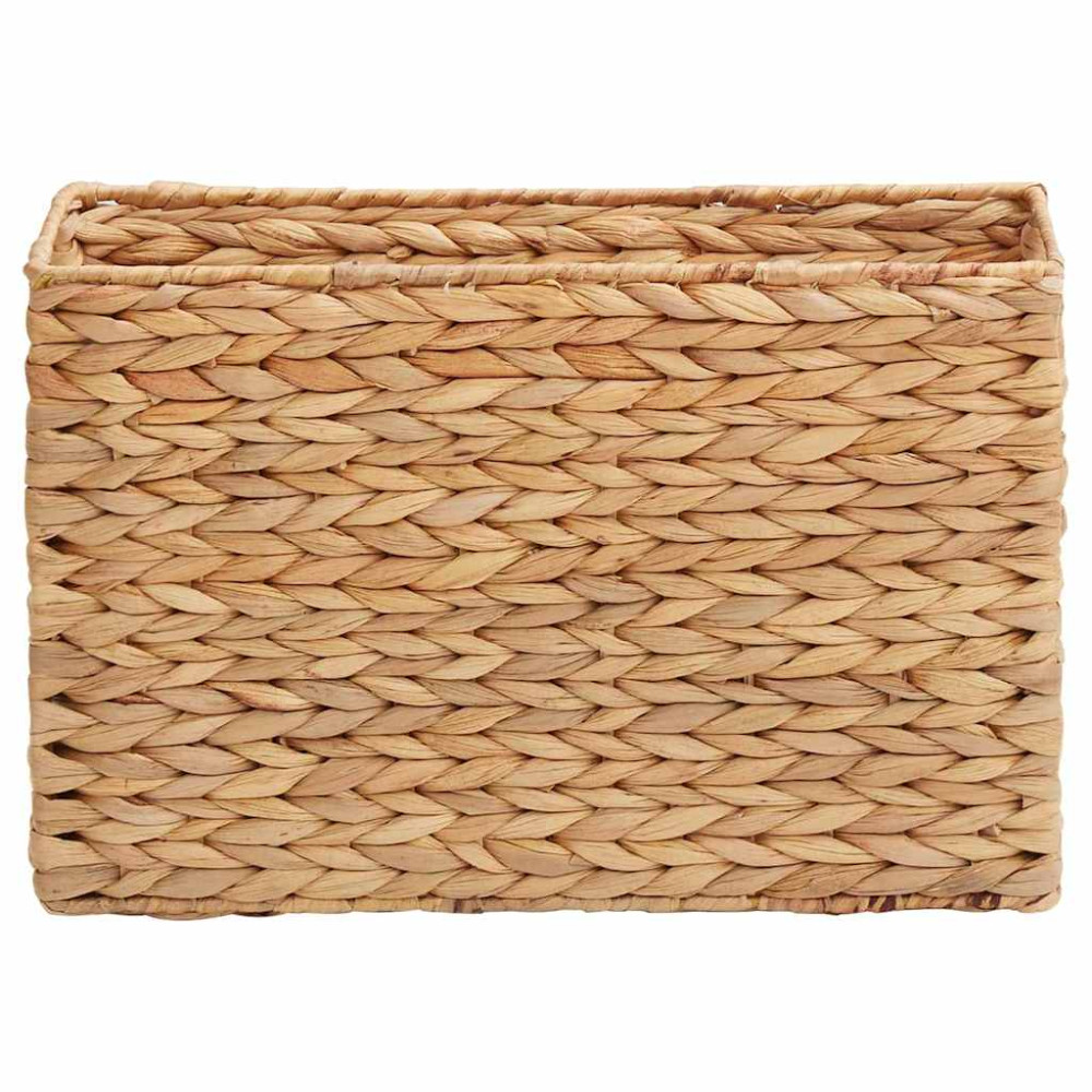 Produktbild för Tidningkorgar 2 pcs Naturfärg 39 x 14 x 25 cm Vattenhyacint