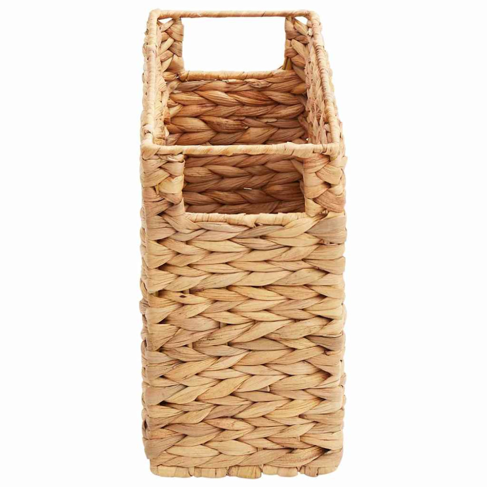 Produktbild för Tidningkorgar 2 pcs Naturfärg 39 x 14 x 25 cm Vattenhyacint