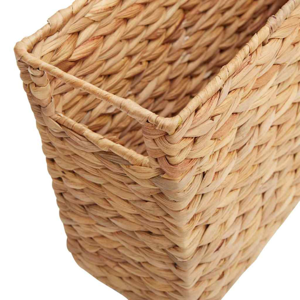 Produktbild för Tidningkorgar 2 pcs Naturfärg 39 x 14 x 25 cm Vattenhyacint