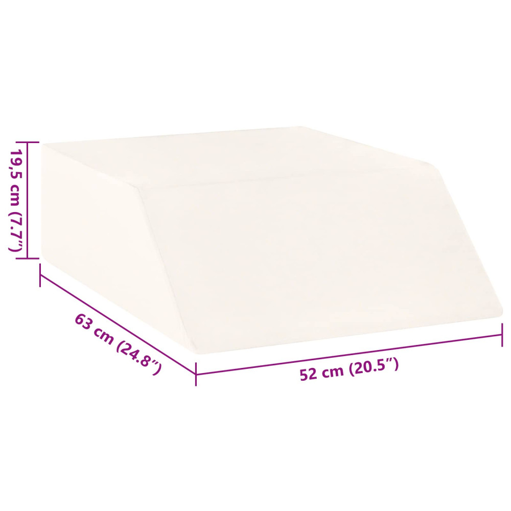 Produktbild för Ben Kudde Enfärgad Vit 63 x 52 x 19,5 cm PU skum