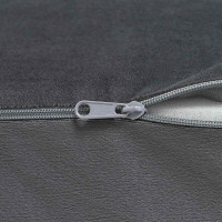Produktbild för Ben Kudde Enfärgad Grå 63 x 52 x 19 cm PU skum