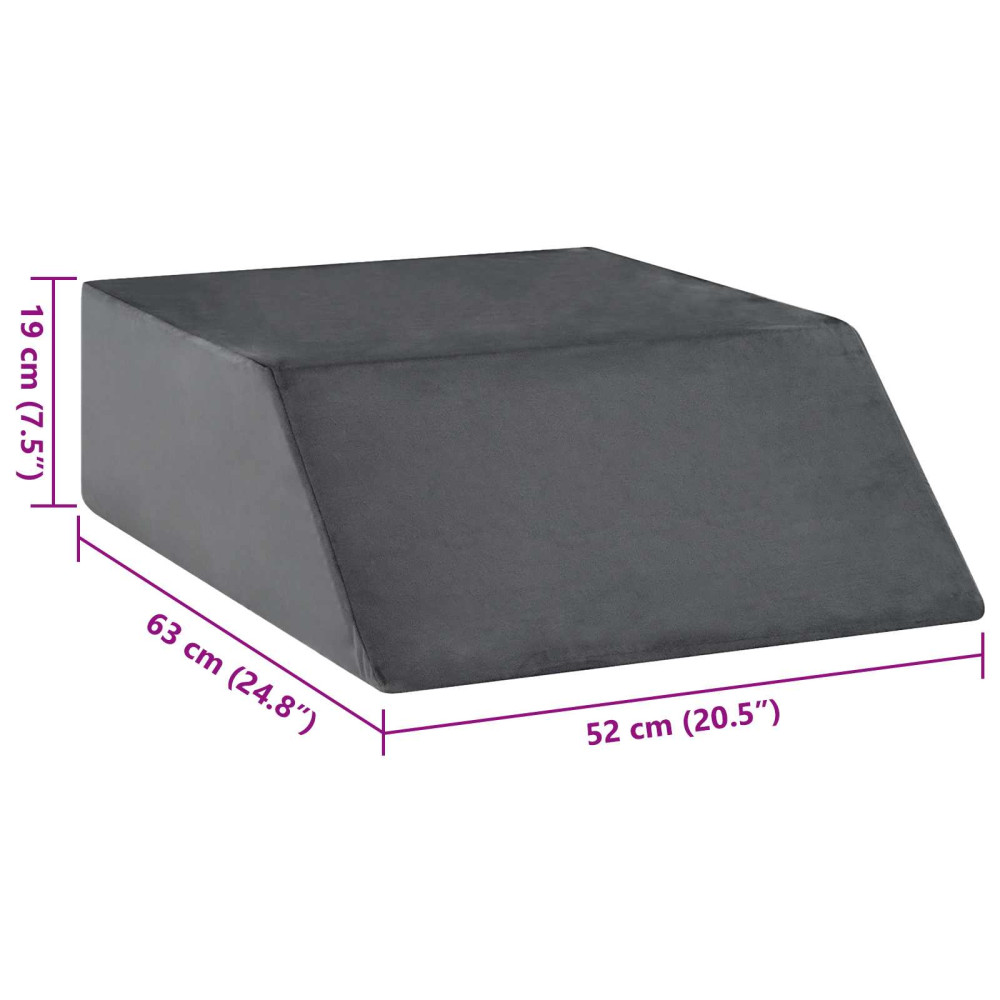 Produktbild för Ben Kudde Enfärgad Grå 63 x 52 x 19 cm PU skum