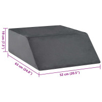 Produktbild för Ben Kudde Enfärgad Grå 63 x 52 x 19 cm PU skum