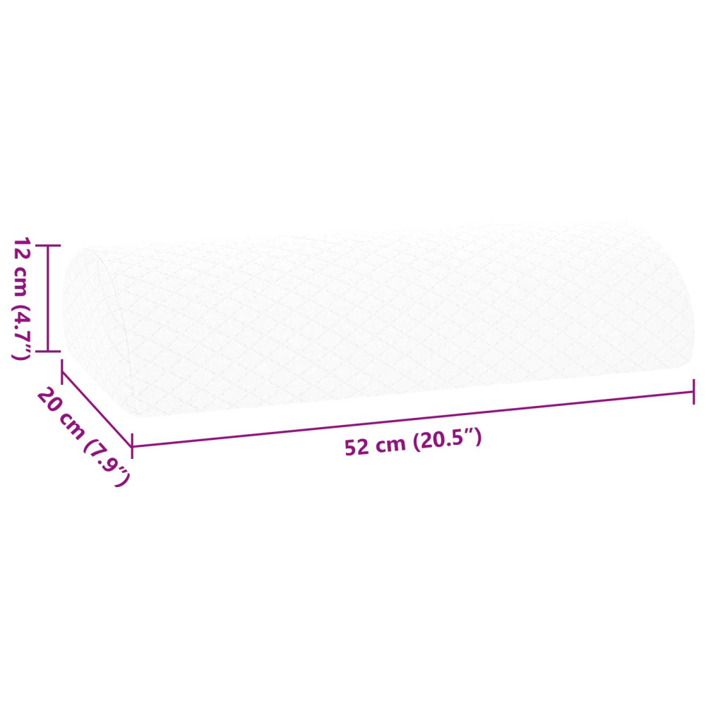 Produktbild för Ben Kudde Enfärgad Vit 52 x 20 x 12 cm Minneskum