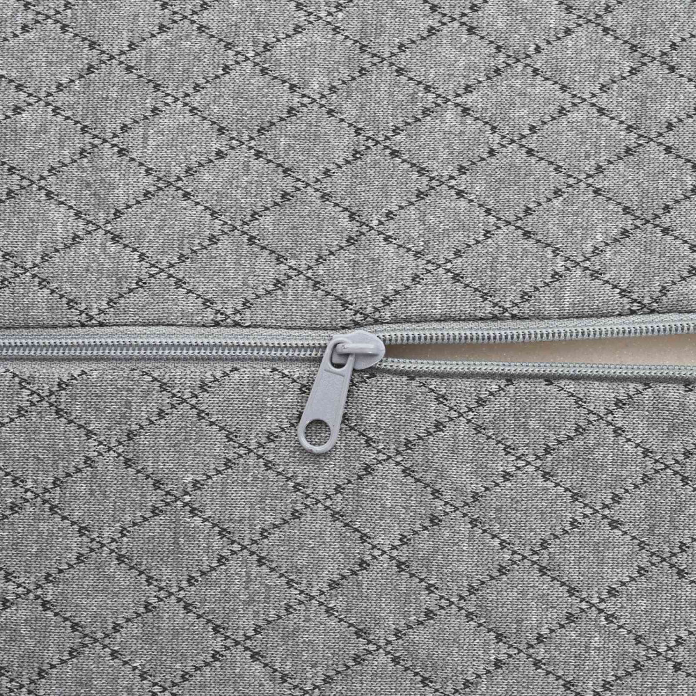 Produktbild för Ben Kudde Geometriskt Grå 52 x 20 x 11 cm Minneskum