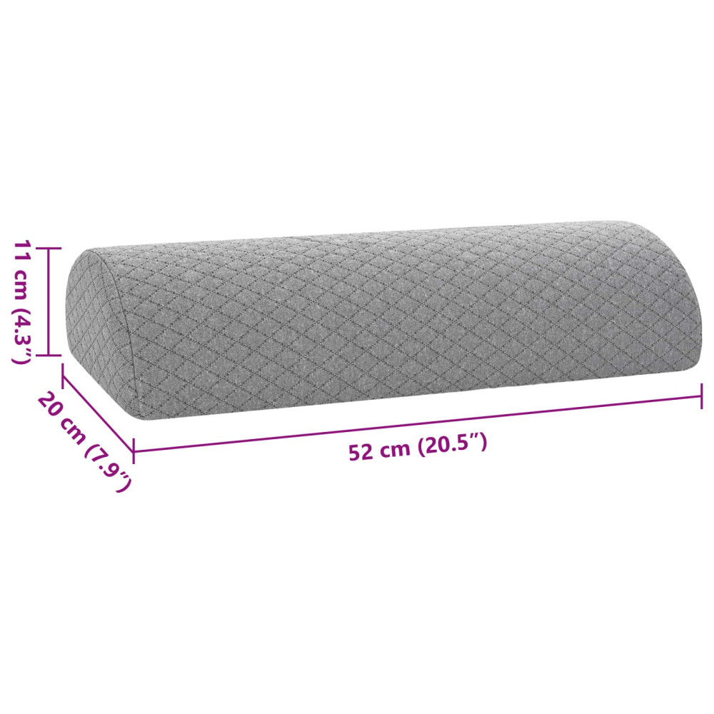 Produktbild för Ben Kudde Geometriskt Grå 52 x 20 x 11 cm Minneskum