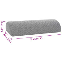 Produktbild för Ben Kudde Geometriskt Grå 52 x 20 x 11 cm Minneskum