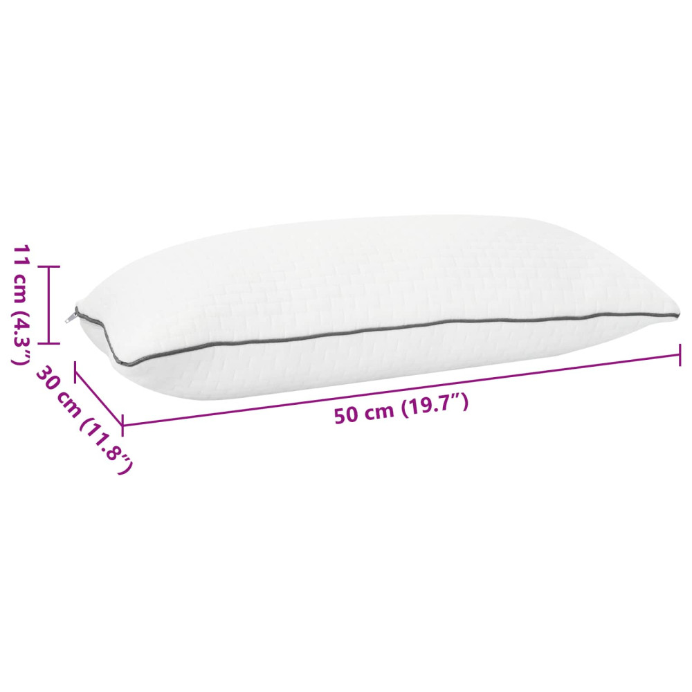 Produktbild för Shread sovkudde Vit 50 x 30 x 11 cm Minneskum