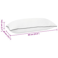 Produktbild för Shread sovkudde Vit 60 x 40 x 14,5 cm Minneskum