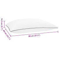 Produktbild för Shread sovkudde Vit 80 x 40 x 14,5 cm Minneskum