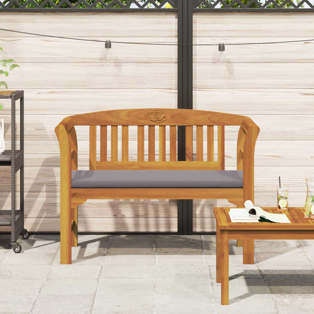 Produktbild för Rosabänk Naturlig 114 x 46 x 82,5 cm Massivt Akaciaträ