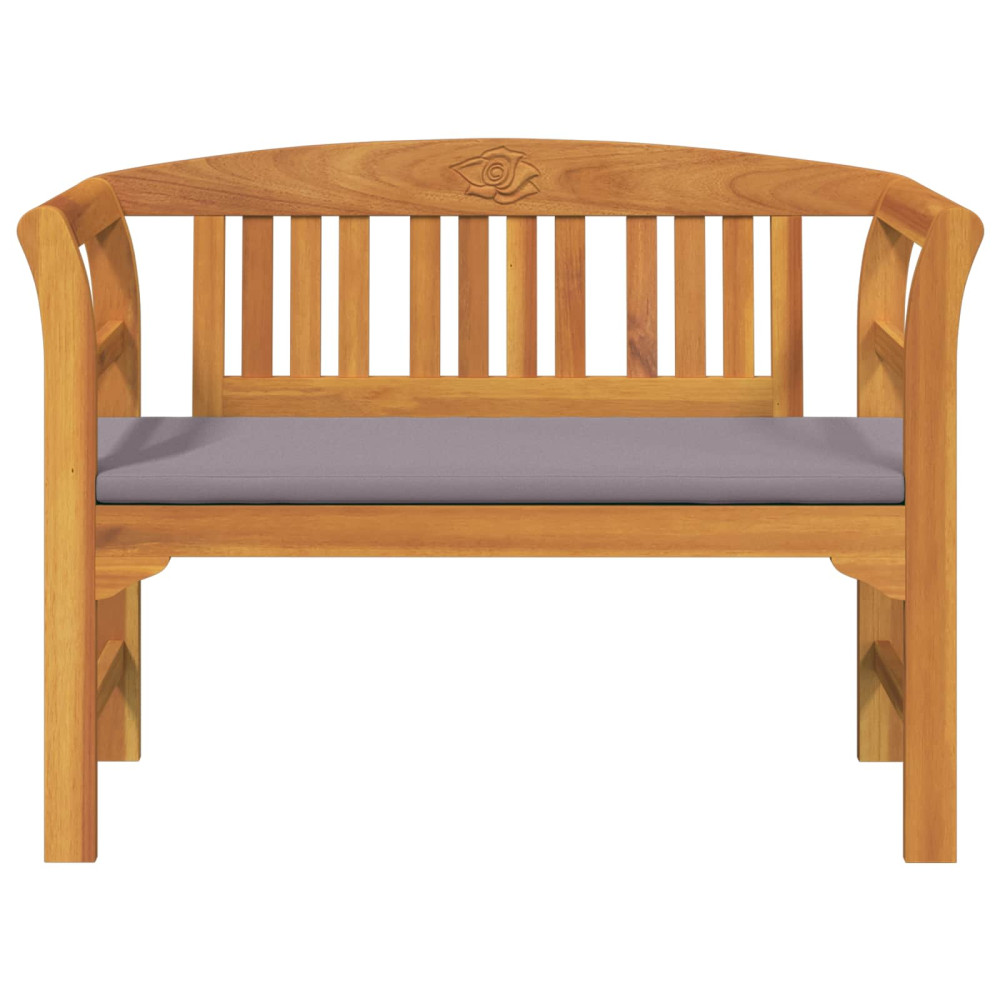 Produktbild för Rosabänk Naturlig 114 x 46 x 82,5 cm Massivt Akaciaträ
