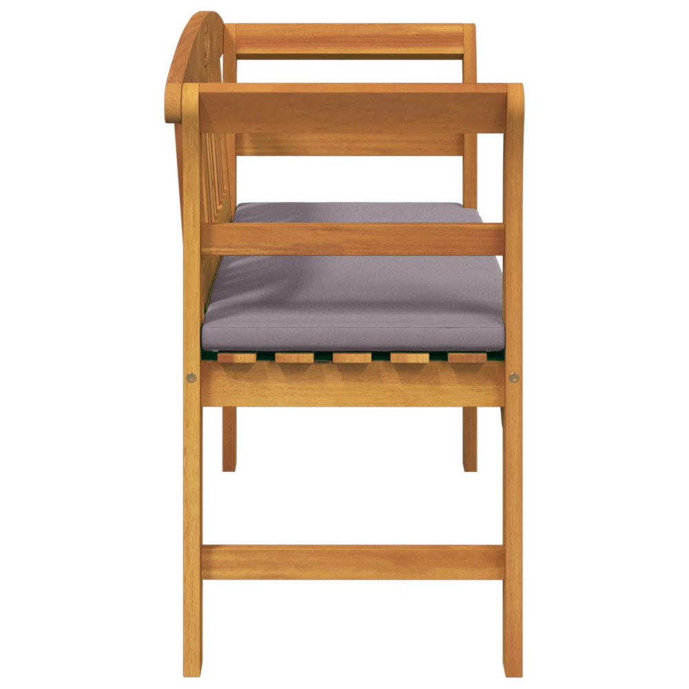 Produktbild för Rosabänk Naturlig 114 x 46 x 82,5 cm Massivt Akaciaträ