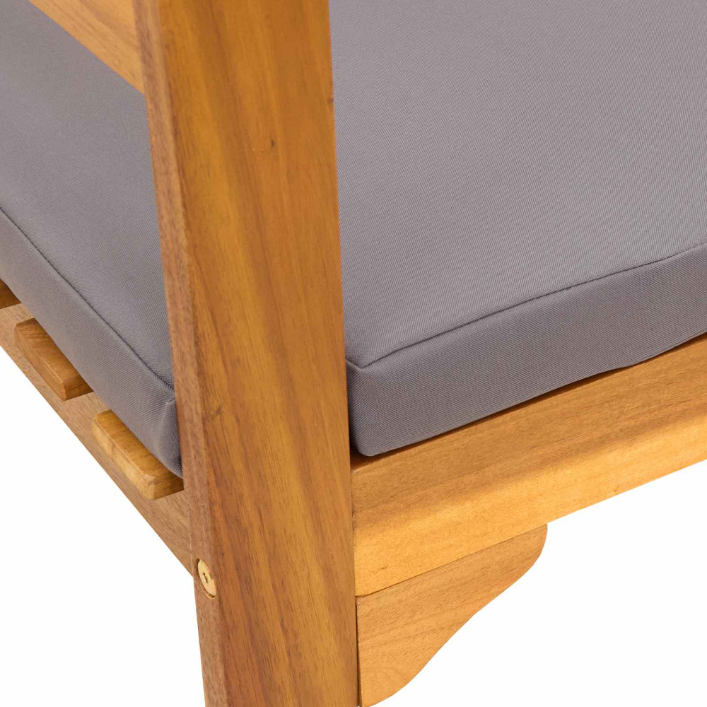Produktbild för Rosabänk Naturlig 114 x 46 x 82,5 cm Massivt Akaciaträ