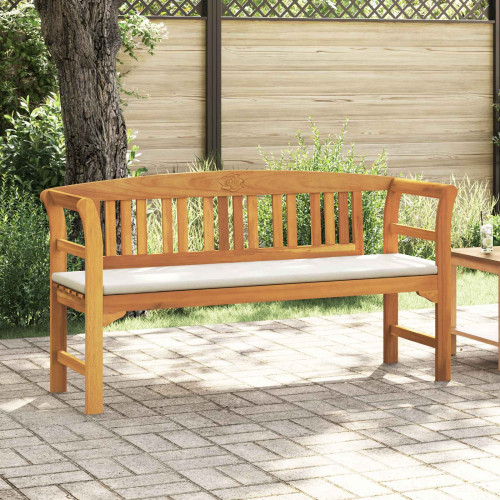 vidaXL Rosabänk Naturlig 157 x 46 x 82,5 cm Massivt Akaciaträ